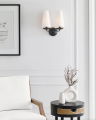 Fontaine Double Sconce Black