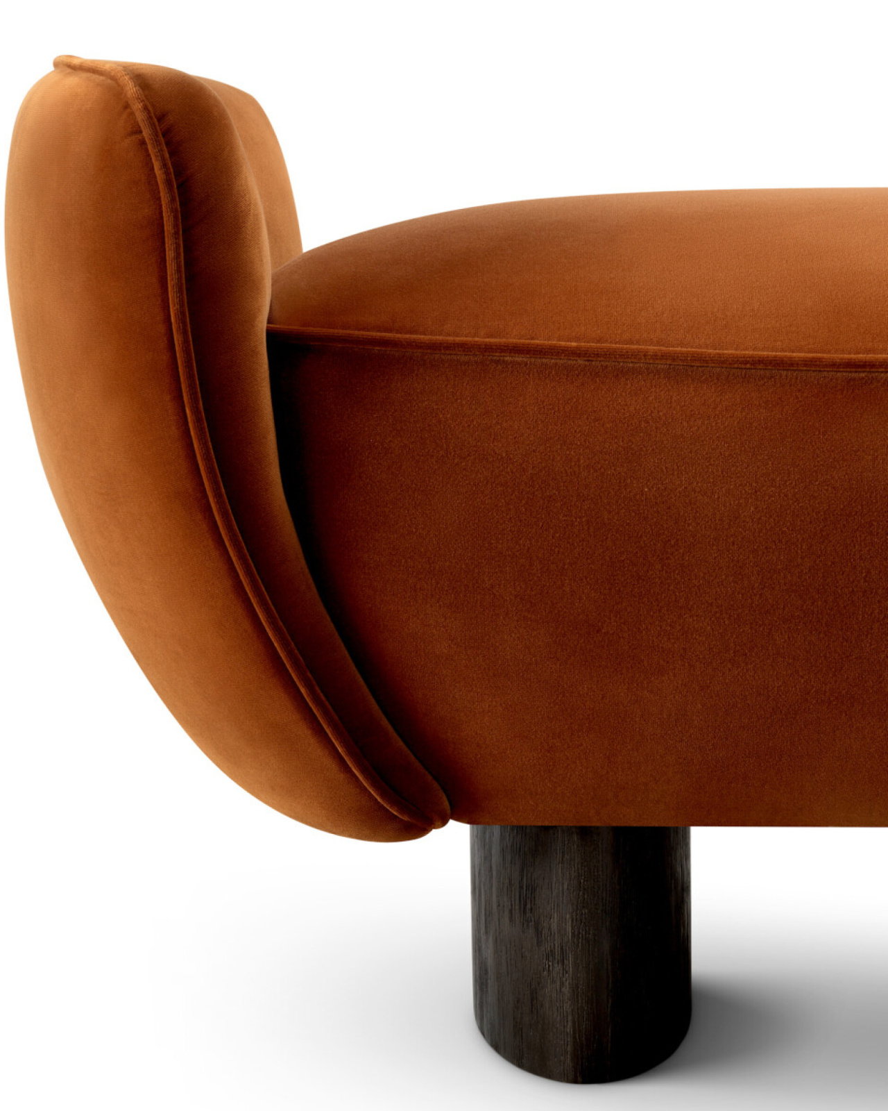 Stirling Bench onoma burnt orange velvet
