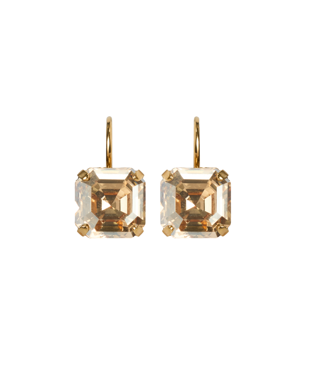 Eve Clasp Earrings, Golden Shadow