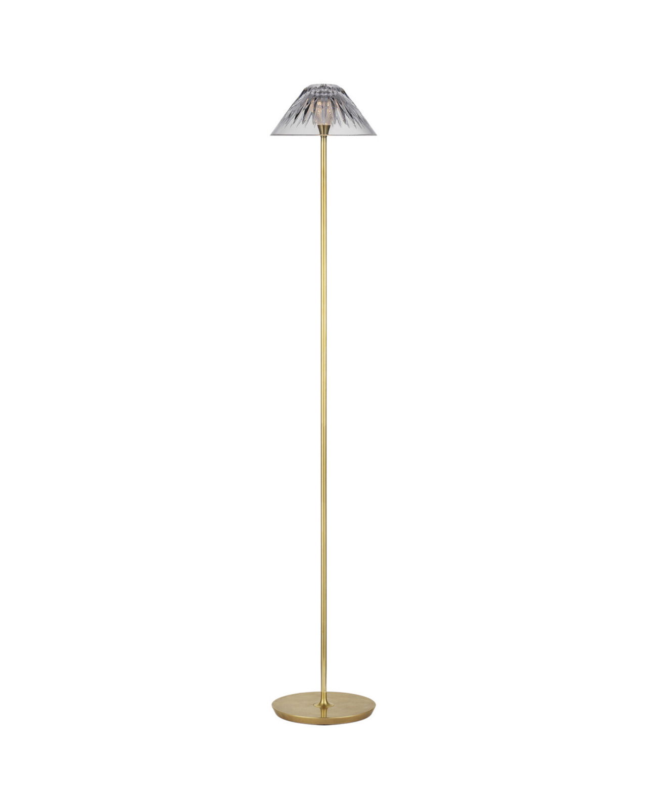 Blaze 55" Floor Lamp Natural Brass