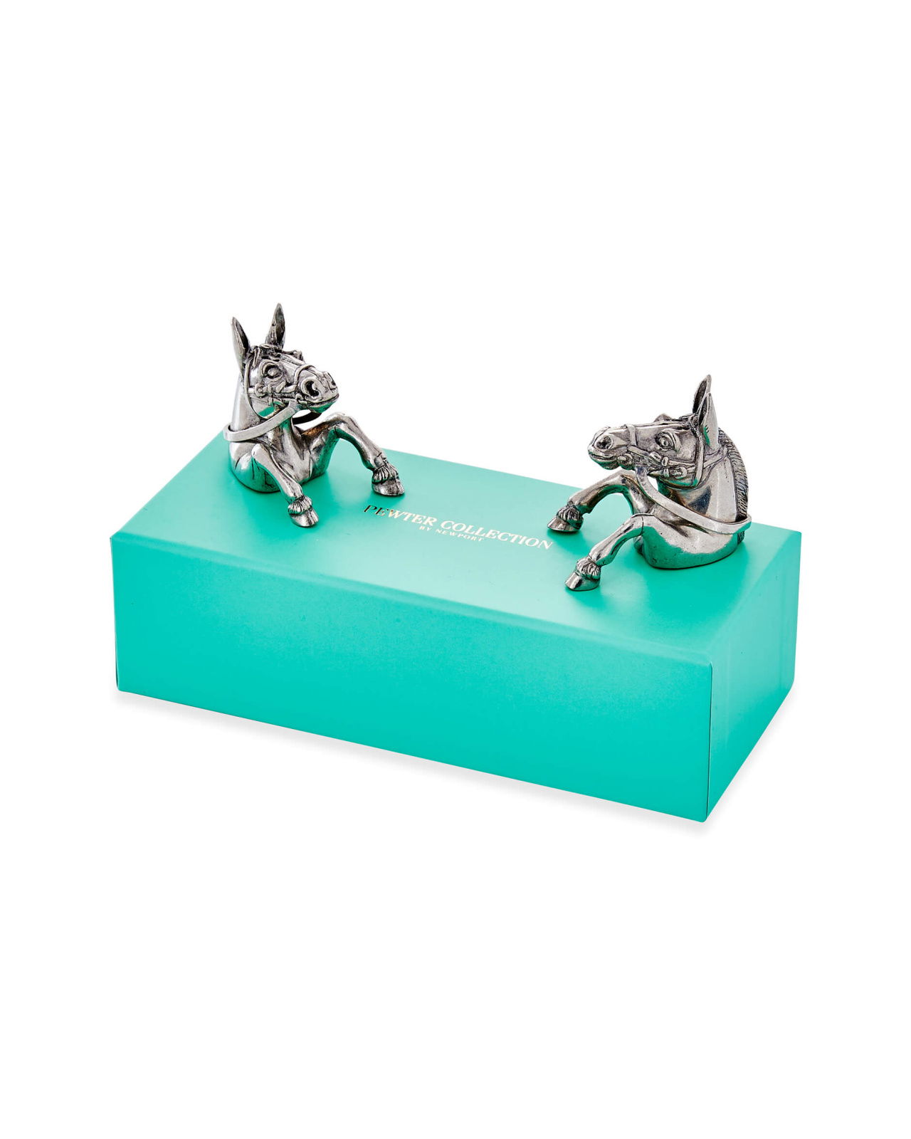 Hästar salt- och pepparkar tenn