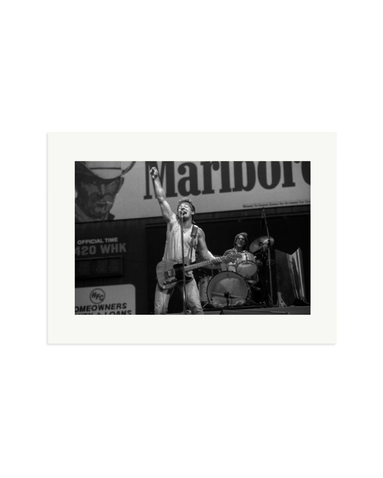 Bruce Springsteen & Max Weinberg of The E Street Band 1985 Print Only / XL