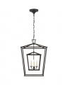 Darlana Double Cage Lantern Aged Iron Medium