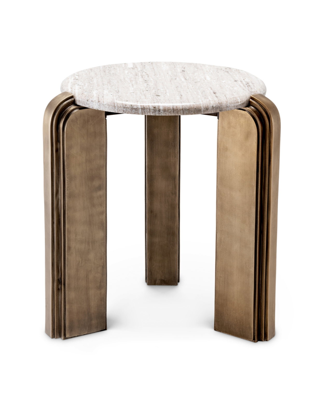 Albion Side Table Antique Brass