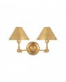 Anette Double Sconce Natural Brass