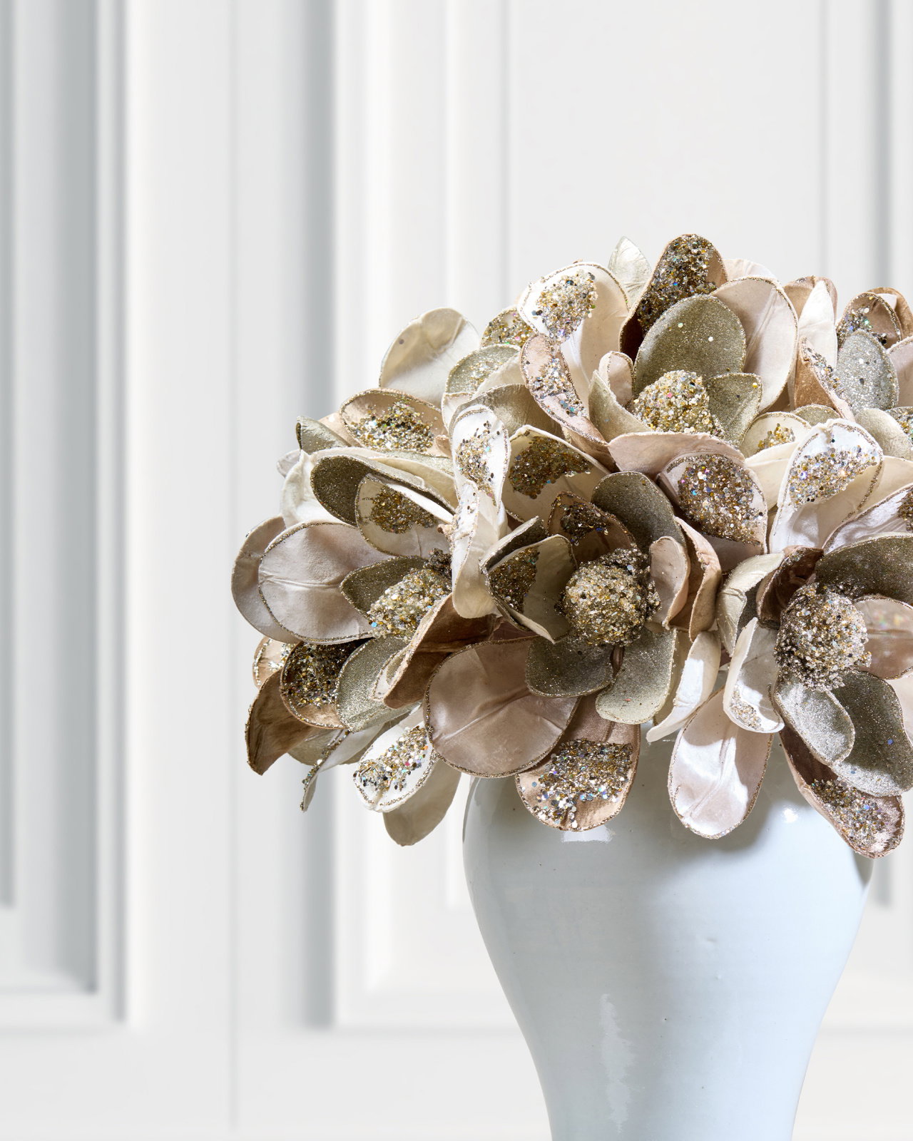 Magnolia Dekorationszweig champagne