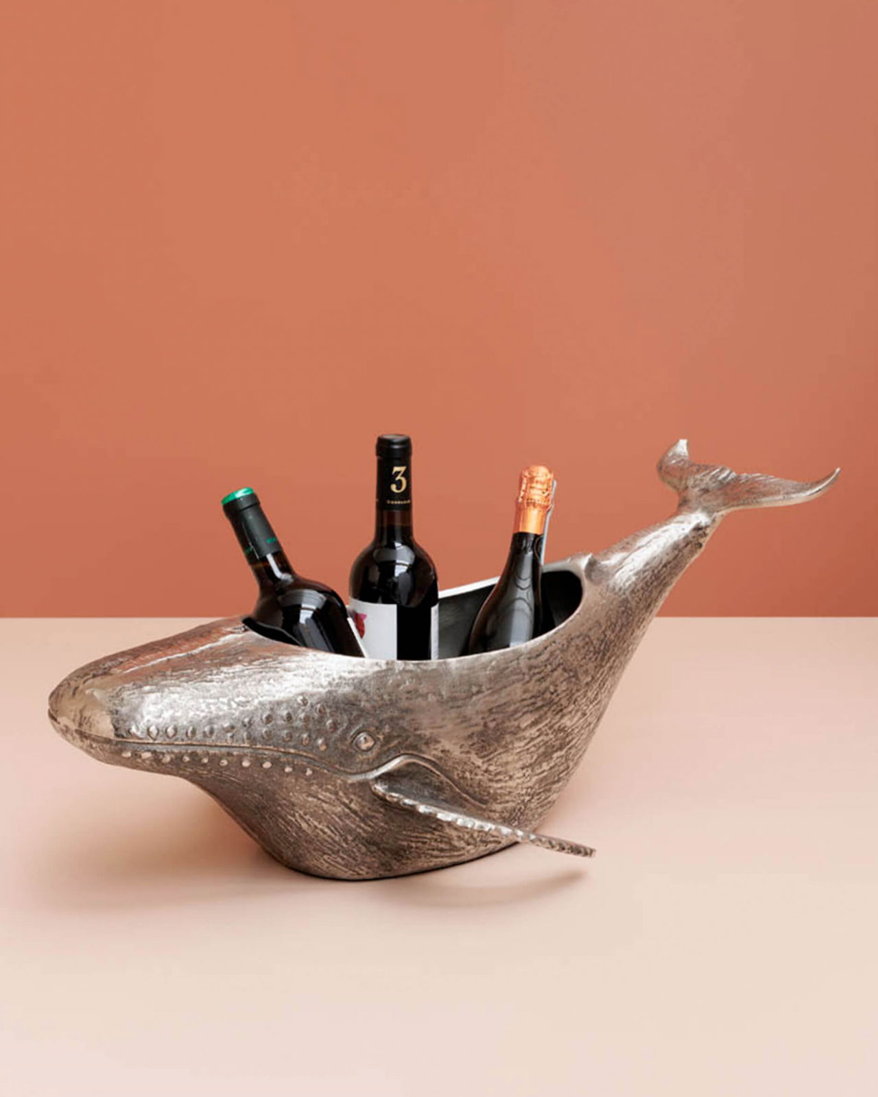 Whale Ice Bucket Silver