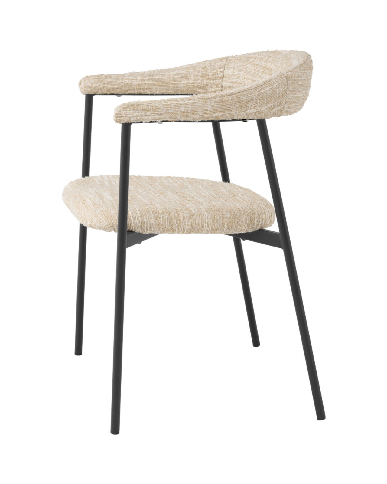 Julio matstol bouclé sonata cream 2-set