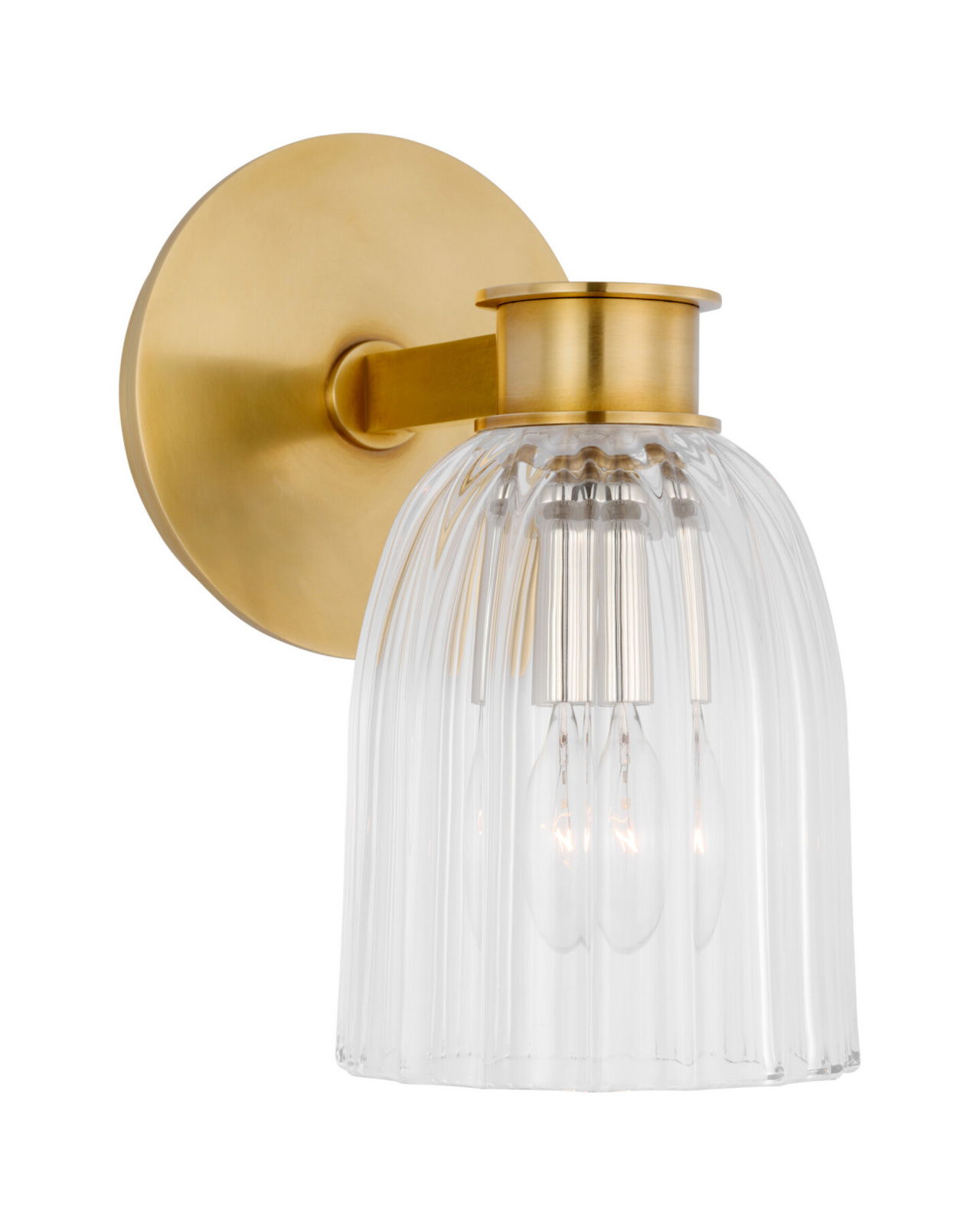 Asalea vägglampa antik mässing