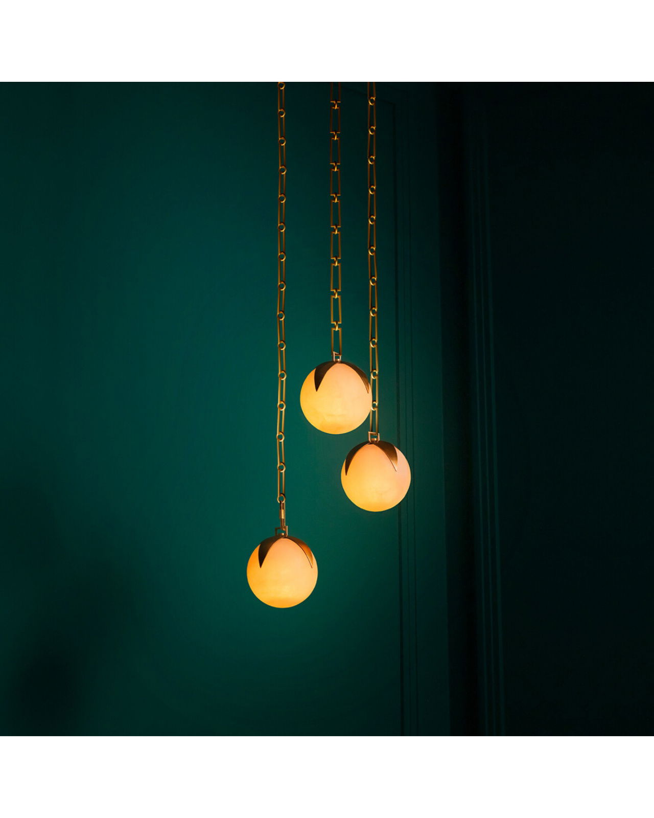 Alesa kroonluchter antiek messing