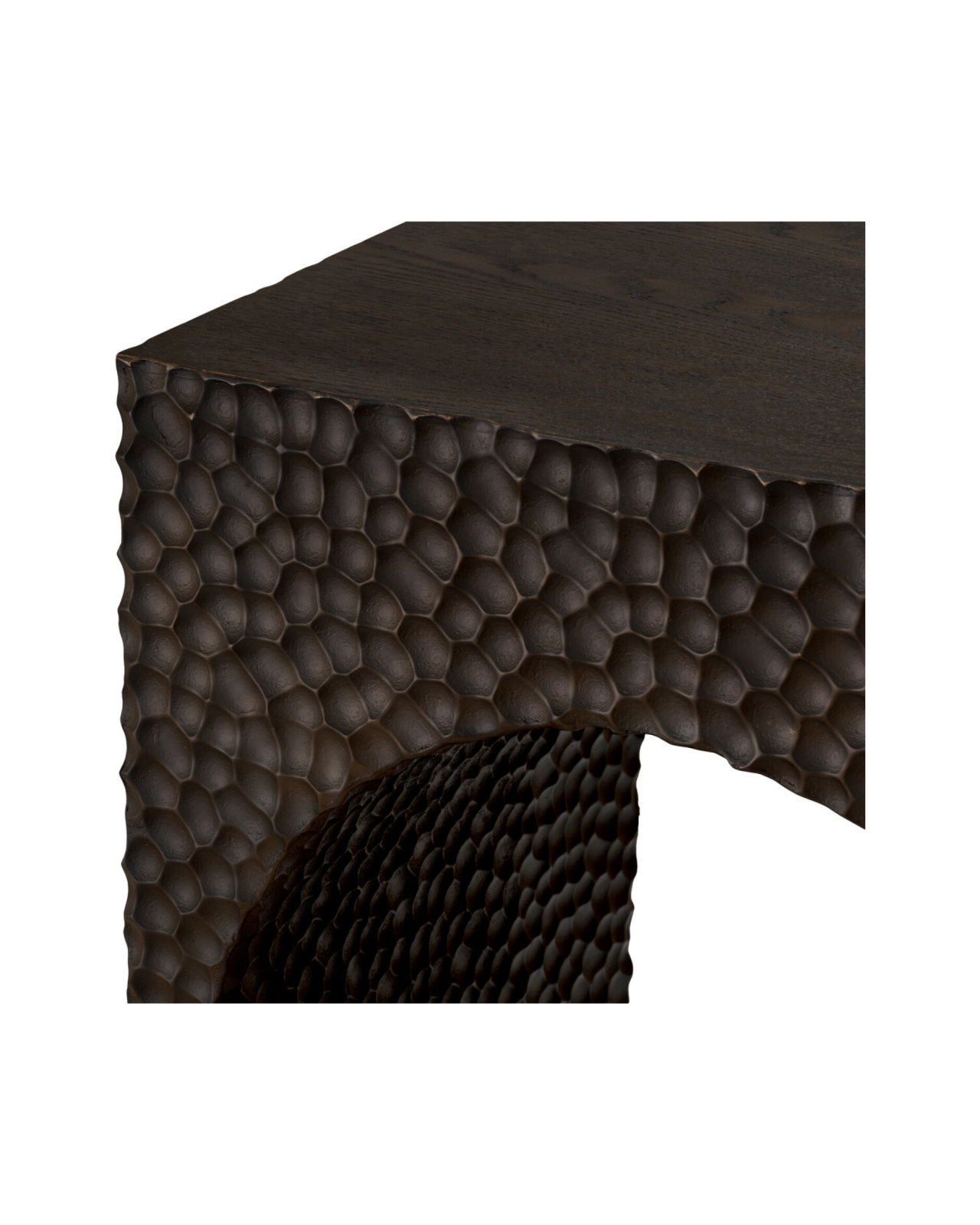 Caldera Side Table Ebony Oak Veneer