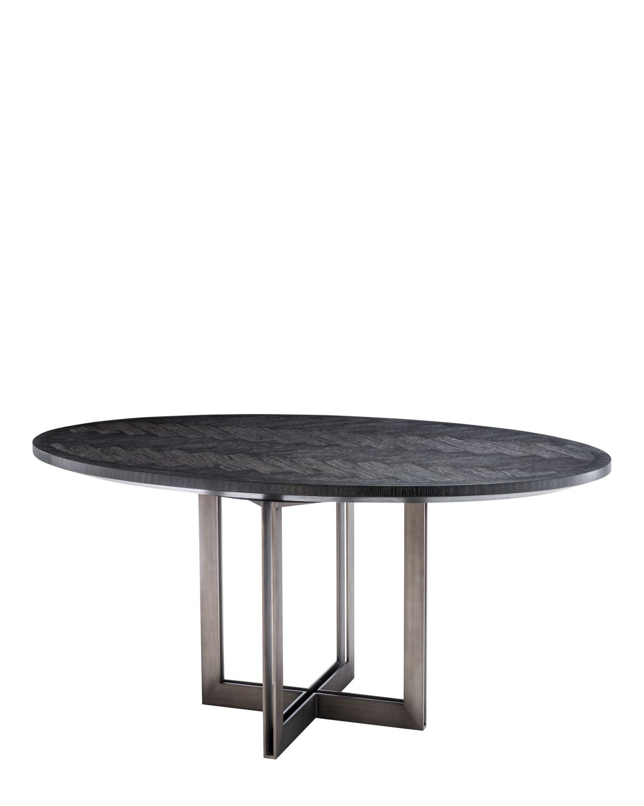 Melchior dining table oval charcoal