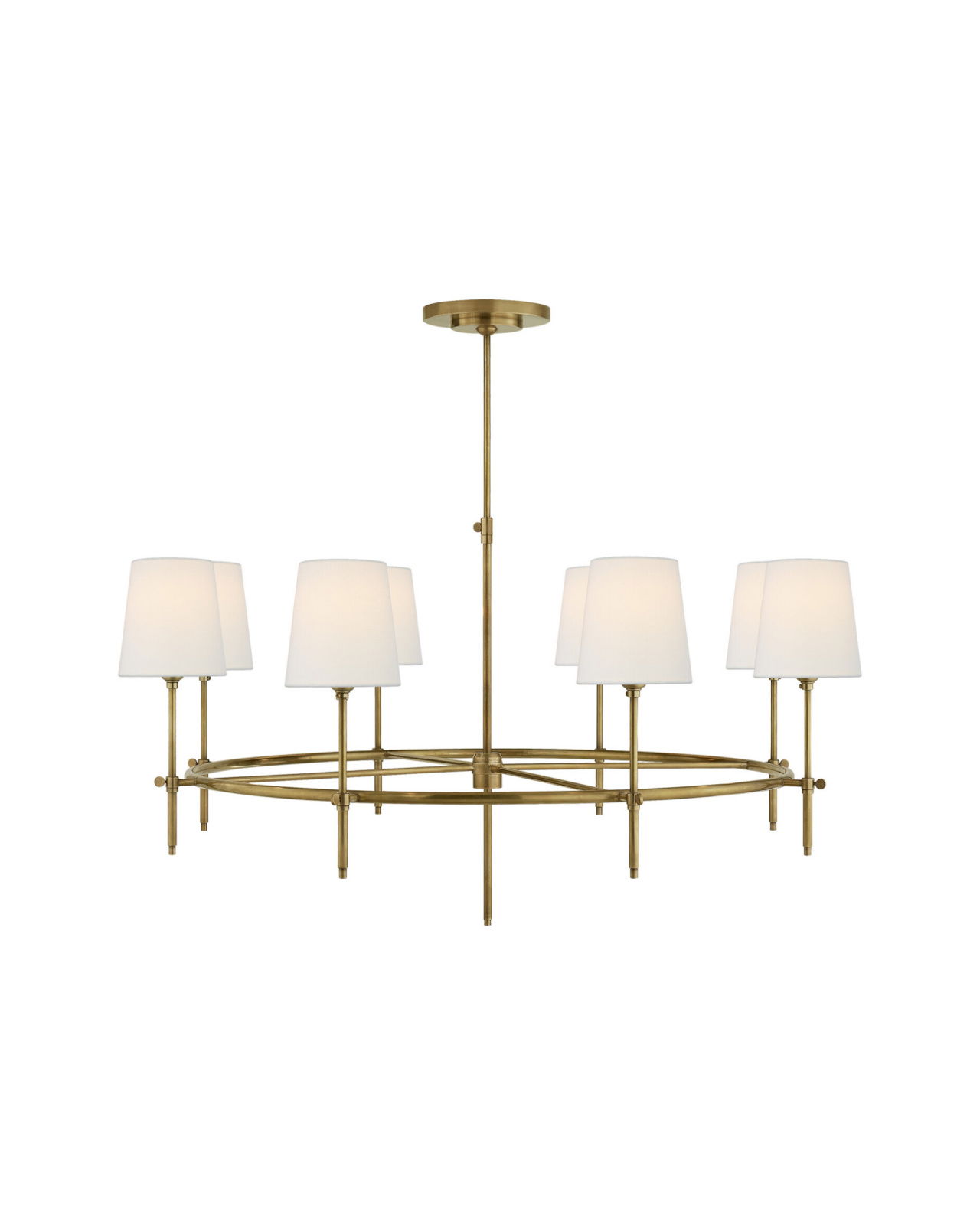 Bryant Large Ring Chandelier Antique Brass