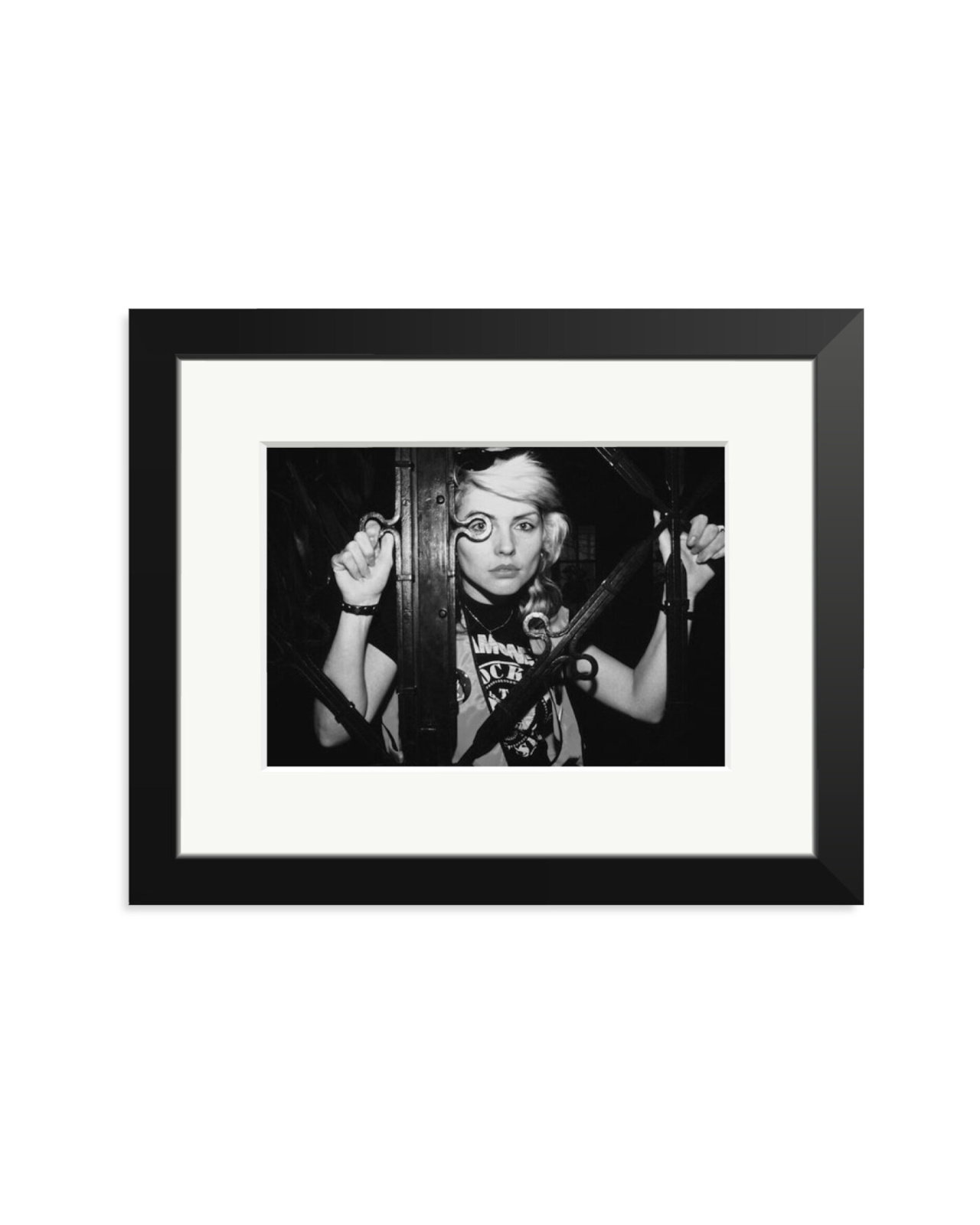 Debbie Harry of Blondie Black & White Black / Small