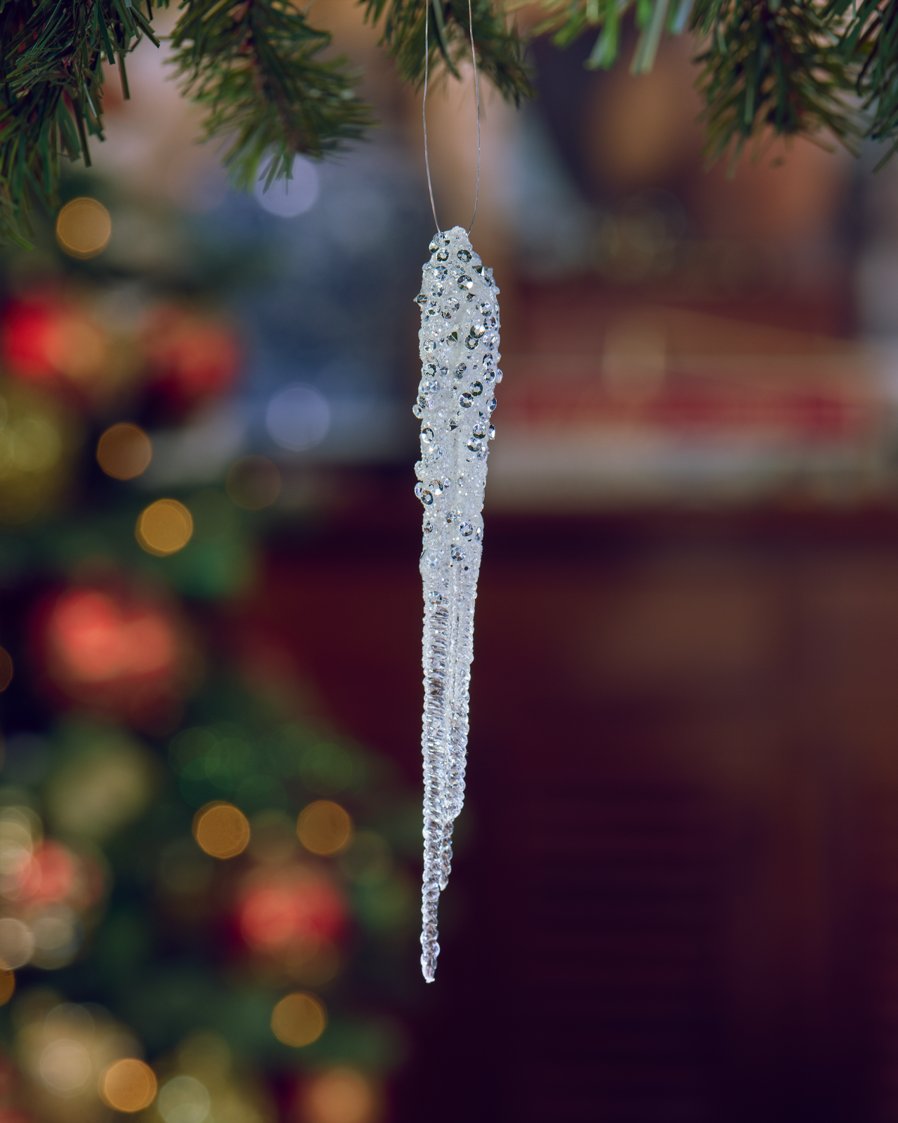 Elsy ijspegel kerstboomdecoratie 4-pack