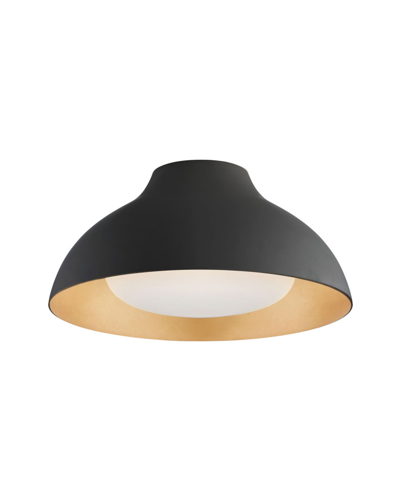 Agnes 15" Flush Mount Matte Black