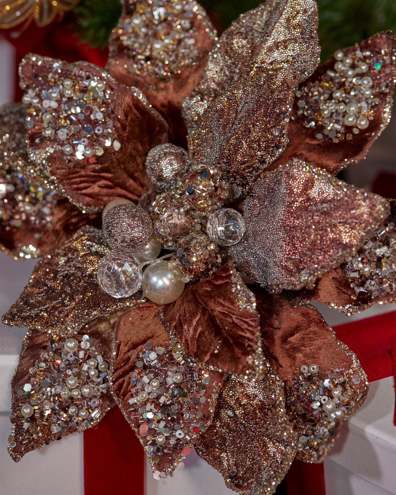 Kerstster decoratietak bruin