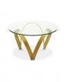 Soquel Dining Table Vintage Brass