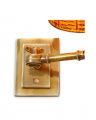 Wentworth Wall Lamp Brass/Rattan