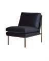 April lounge chair black pearl / brass OUTLET