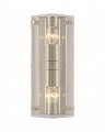 Clayton Wall Sconce Polished Nickel and Crystal