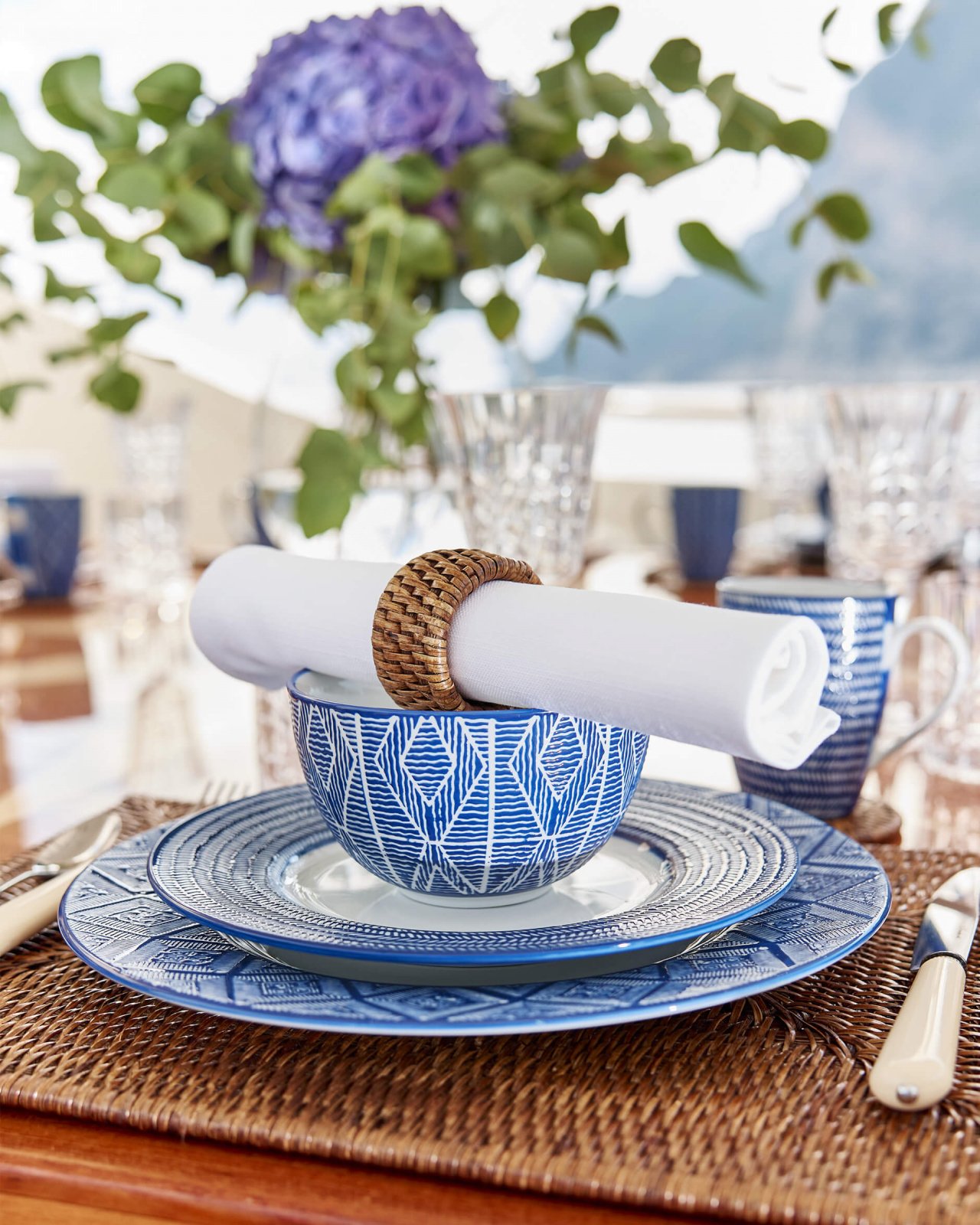 Capri Azzurra bowls (blue/white)