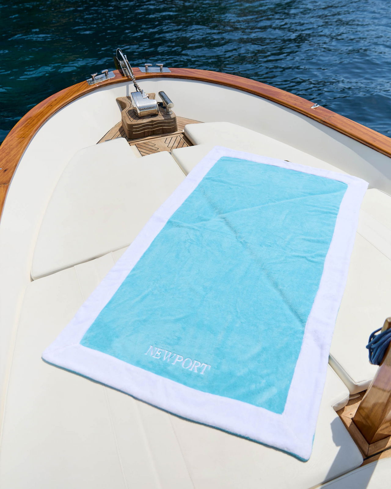 Amalfi badehåndklæde aqua