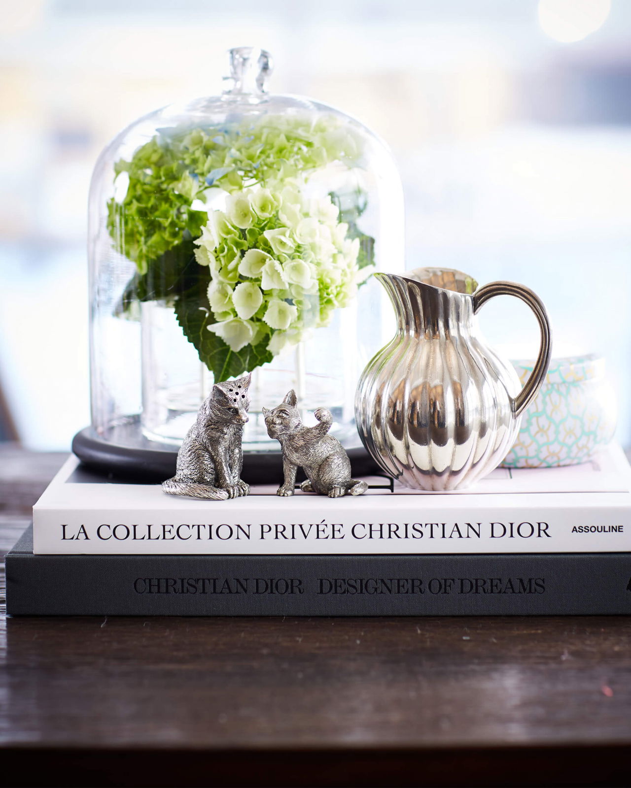 Katter salt- och pepparkar tenn