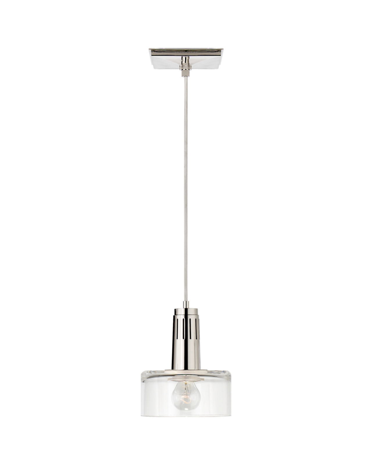 Iris Single Pendant Polished Nickel