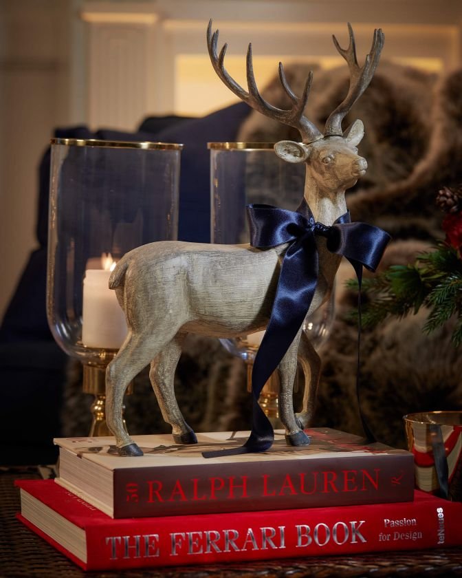 Harvey deer Christmas decoration brown mottled