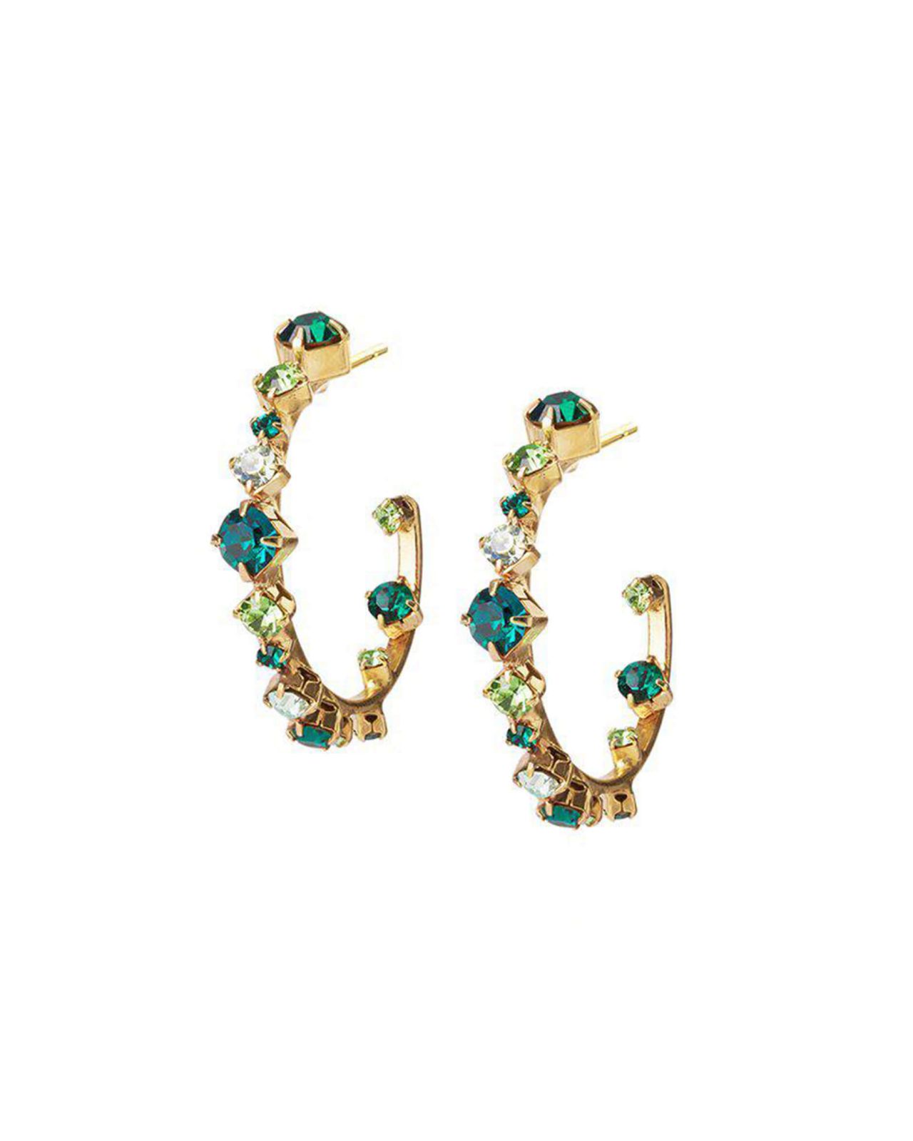 Mini Antonia örhängen green combo