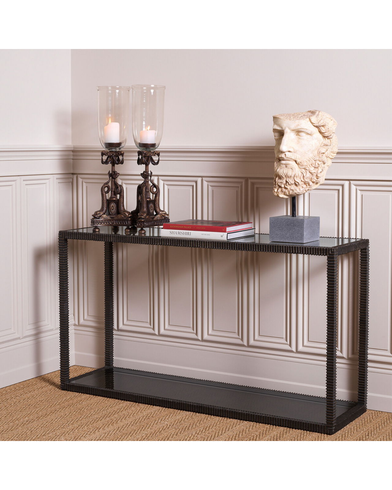 Console Table Bethesda bronze highlight finish