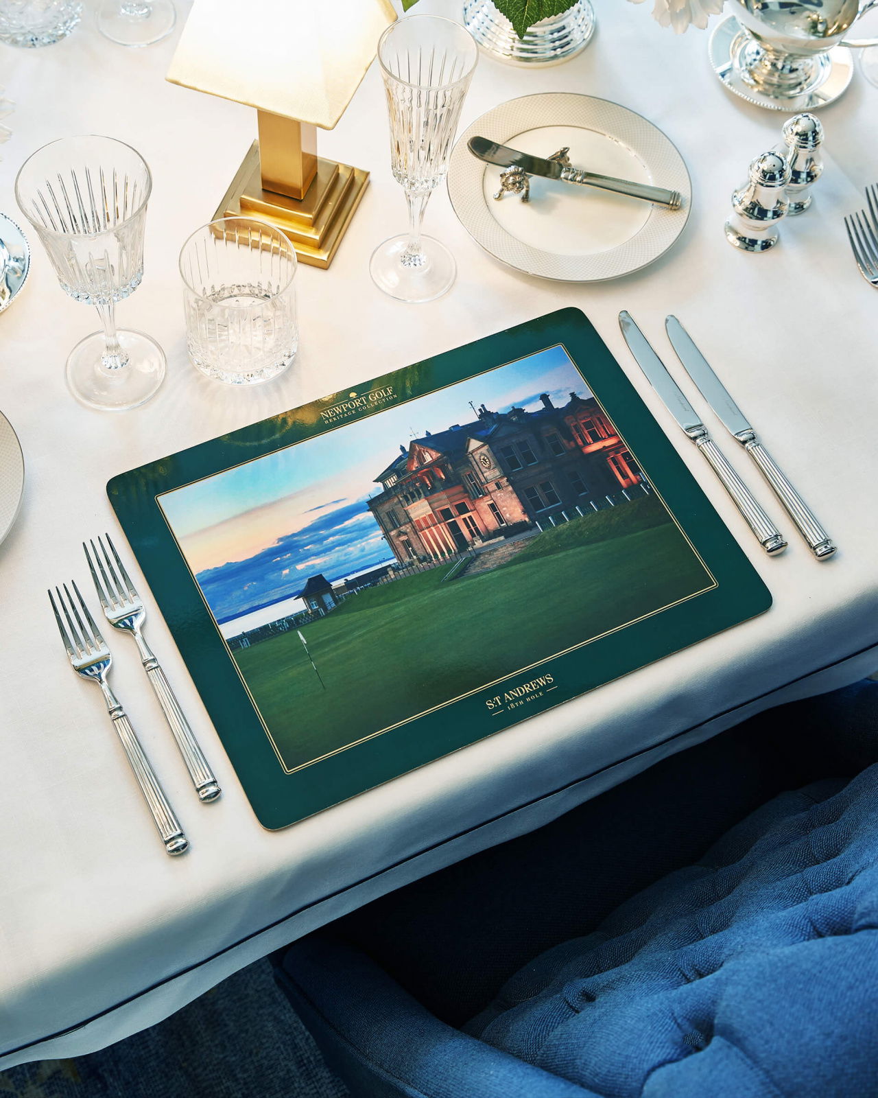 Clubhouse dækkeserviet grøn 6-pak