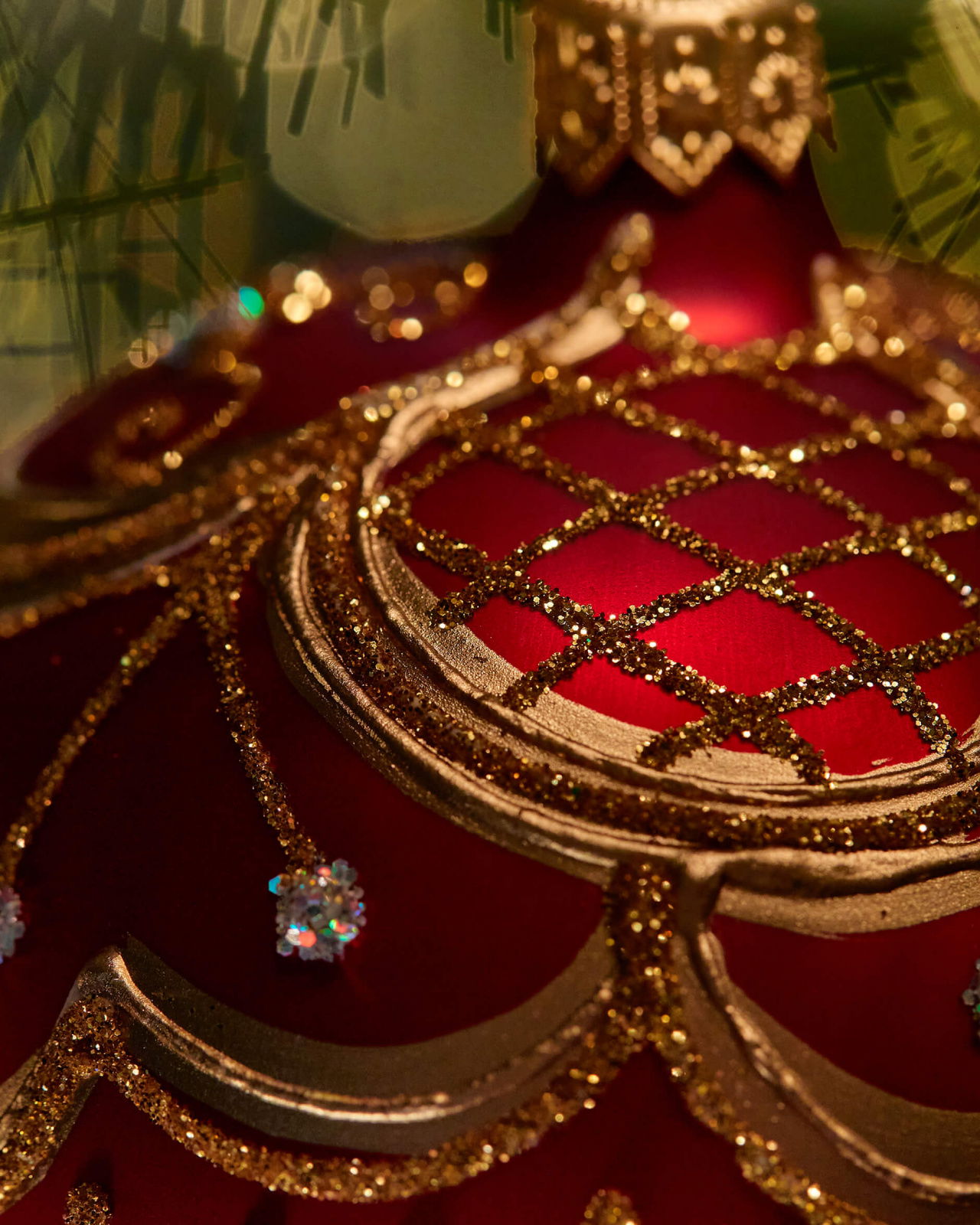 Lux Melia julkula vinröd 8cm