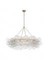 Talia 54" Ring Chandelier Burnished Silver Leaf