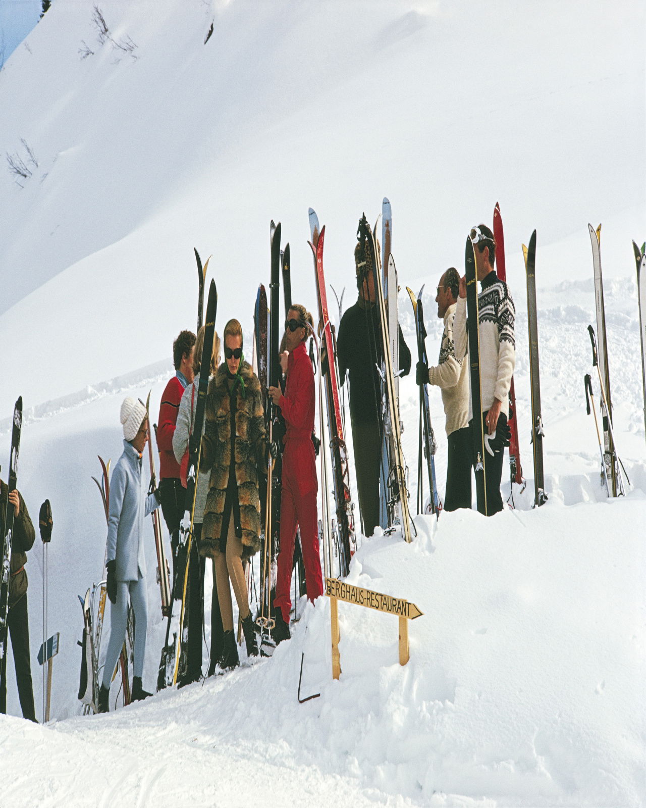 Skiers at Gstaad