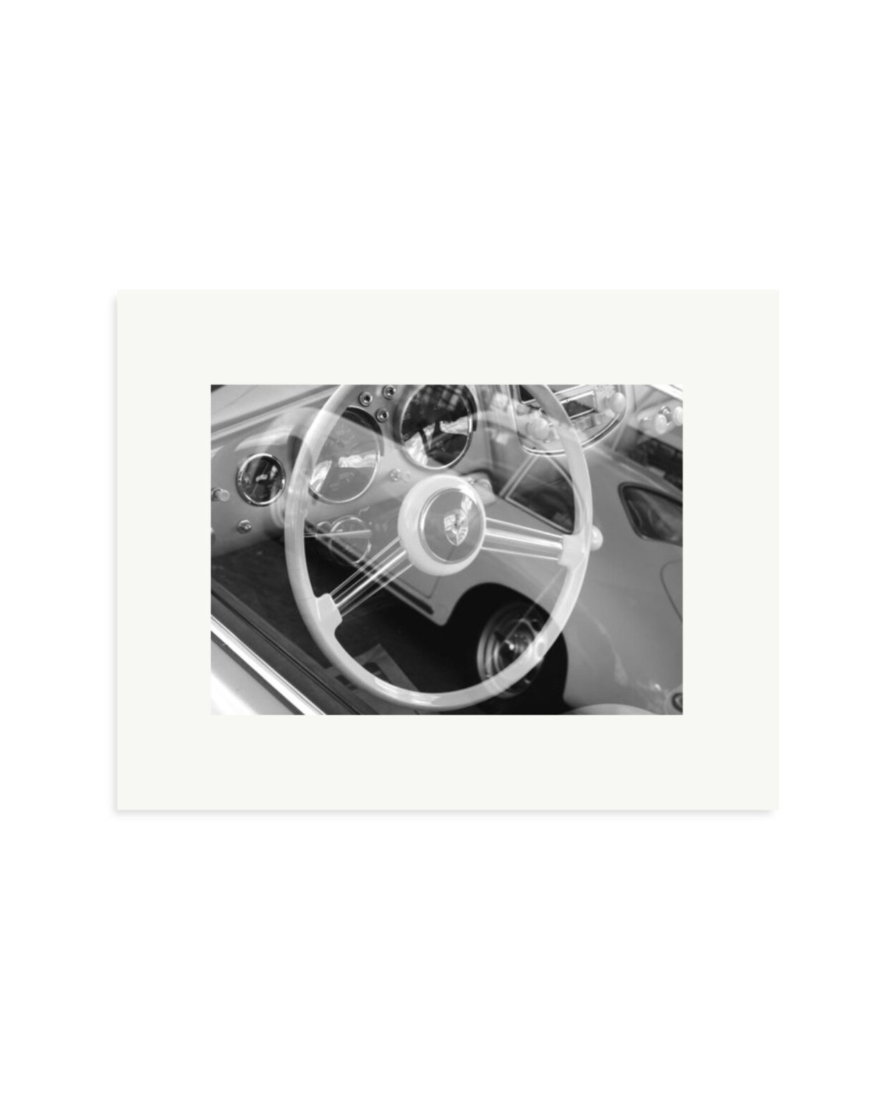 Porsche Steering Wheel Print Only / Small