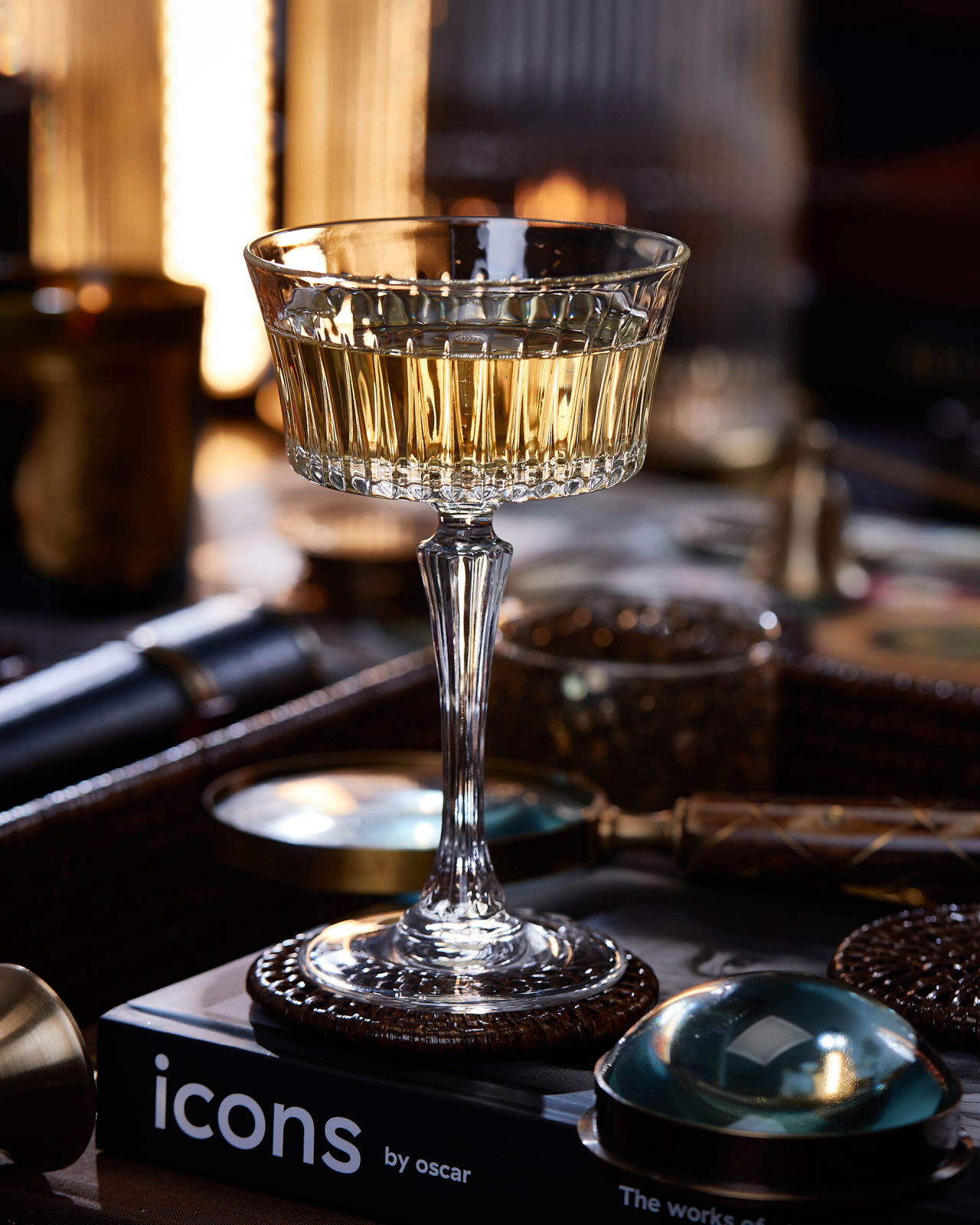 Manhattan cocktailglas kristall singel