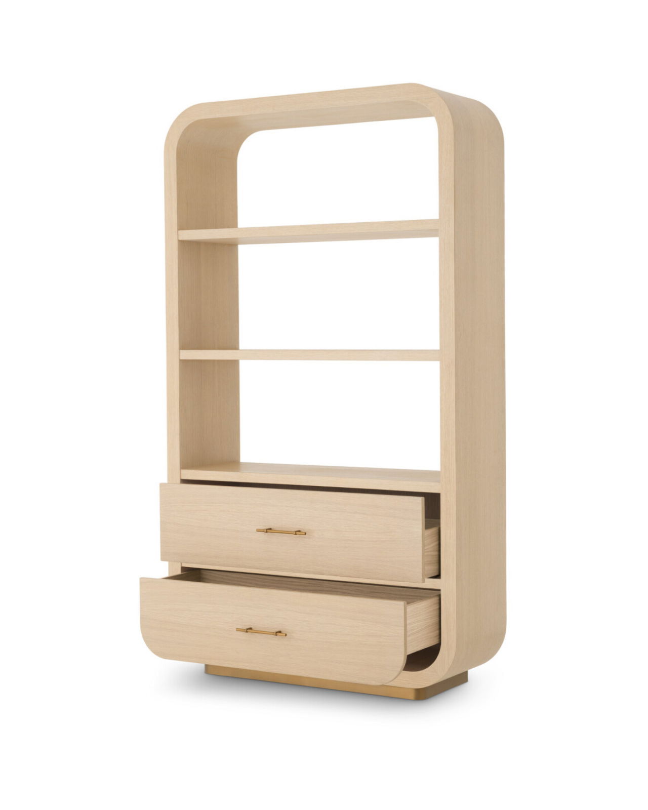 Quinton-Bücherregal, natürliches Eichenfurnier