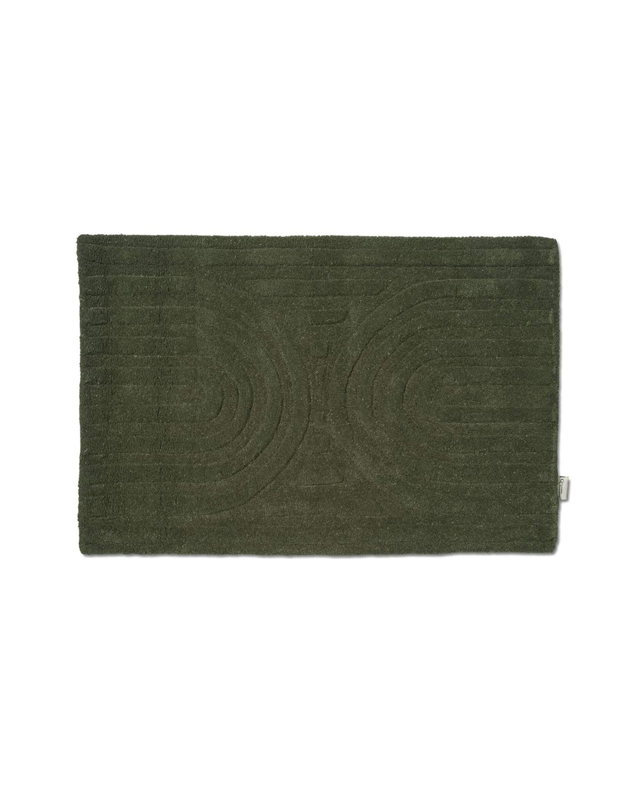 Curve Doormat Forest Green