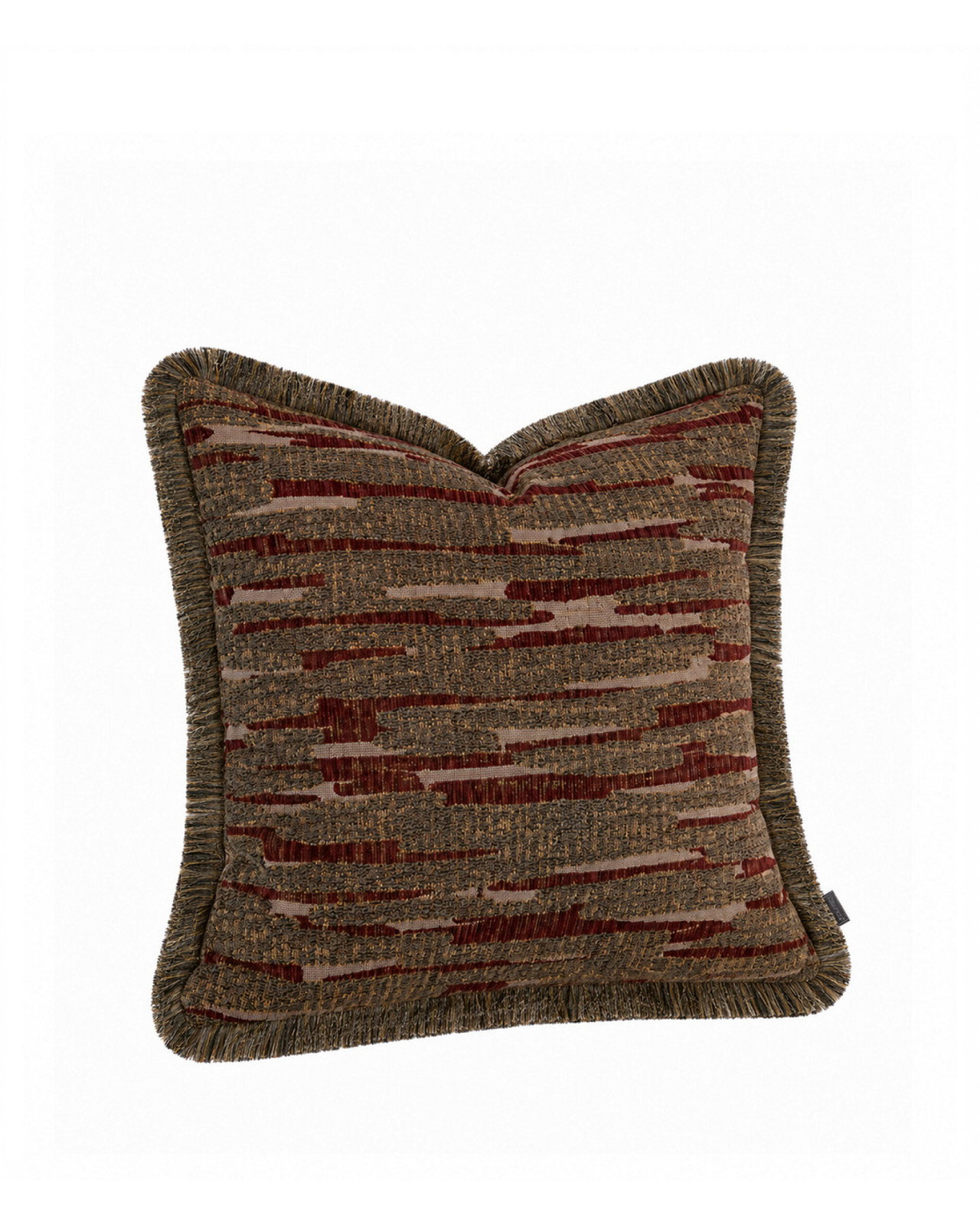 Bastino kuddfodral burgundy fransar
