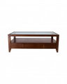 Martino coffee table with glass top Noble Brown