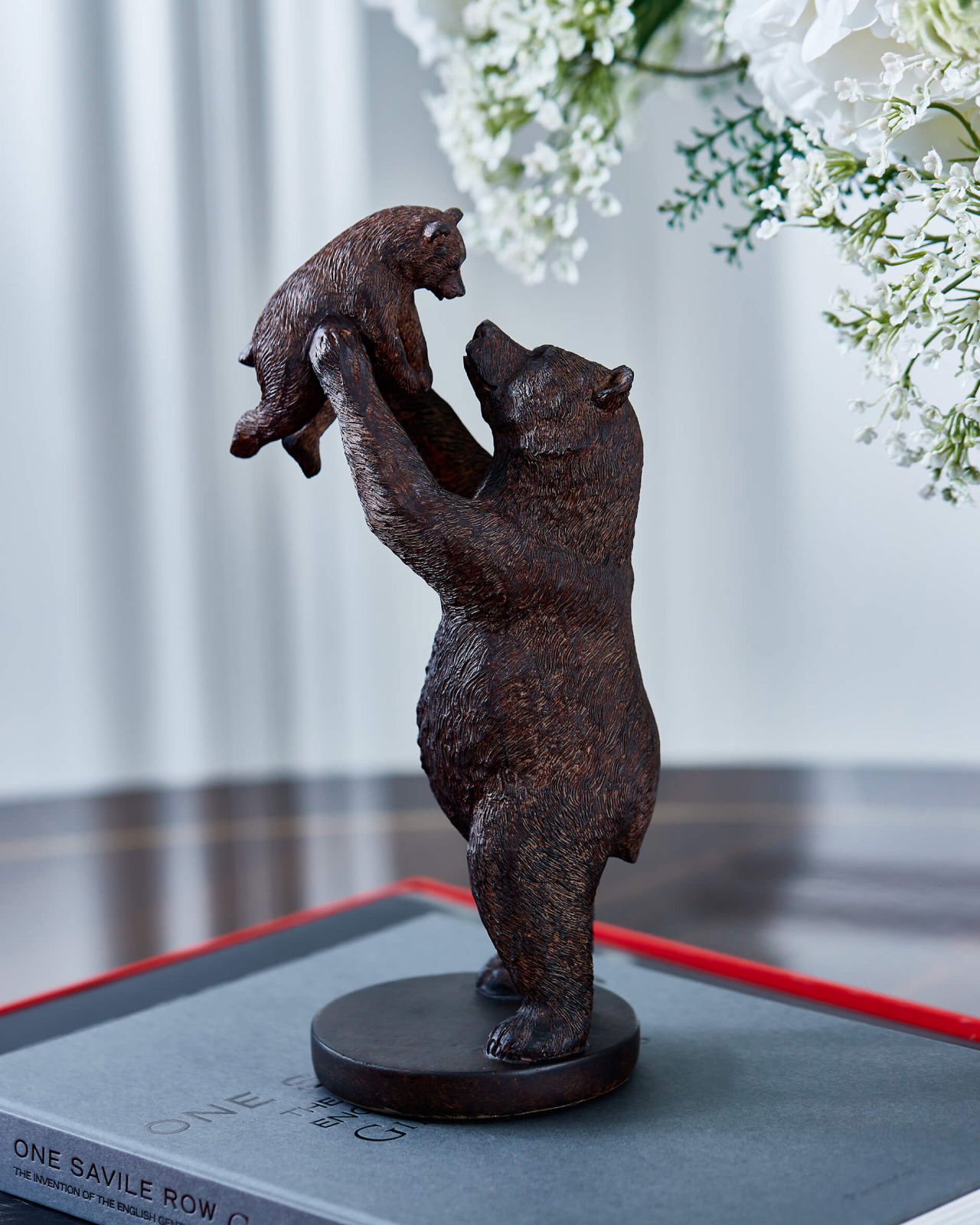 Björnar dekoration brun