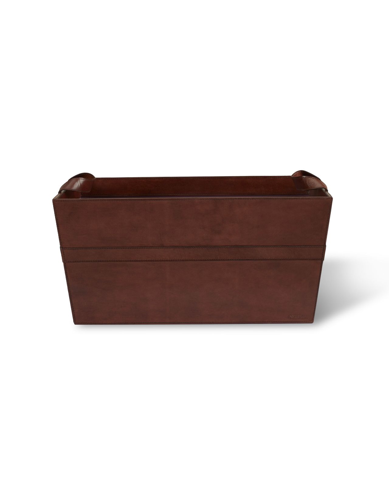 Kensington tidningskorg läder large