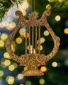 Jolie Harp Ornament Gold