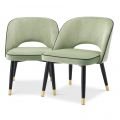 Cliff dining chair green set of 2