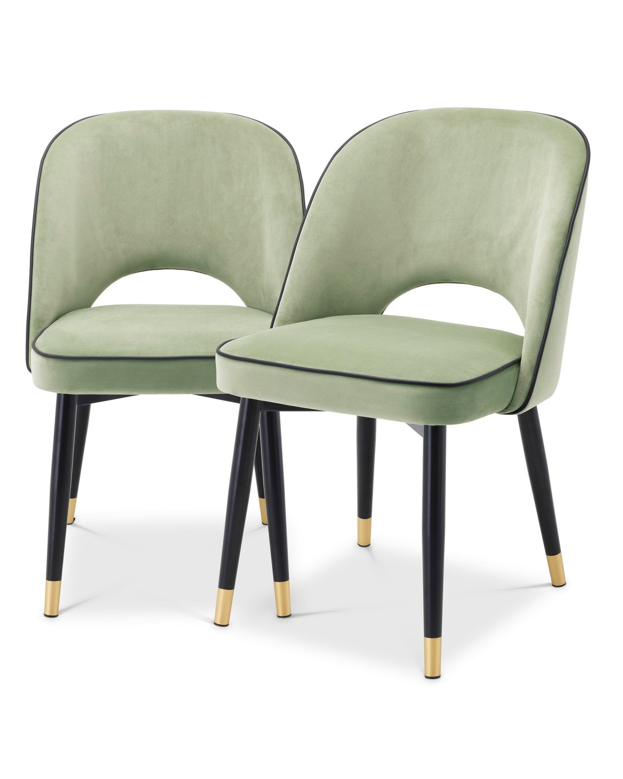 Cliff spisestoler savona pistage green velvet 2-seter