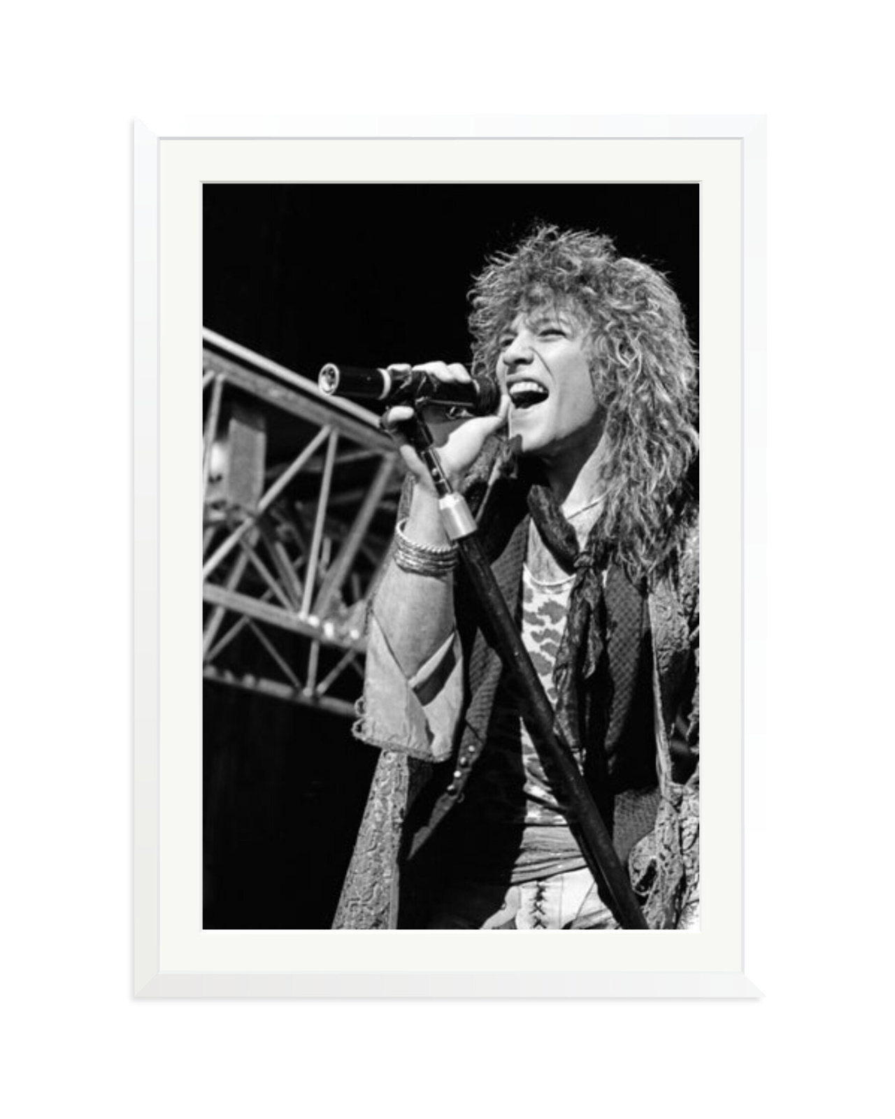 Jon Bon Jovi at the Blossom Music Center White / XXL
