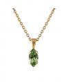 Petite Navette Necklace Peridot