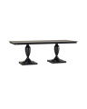 King's Desk dining table, black